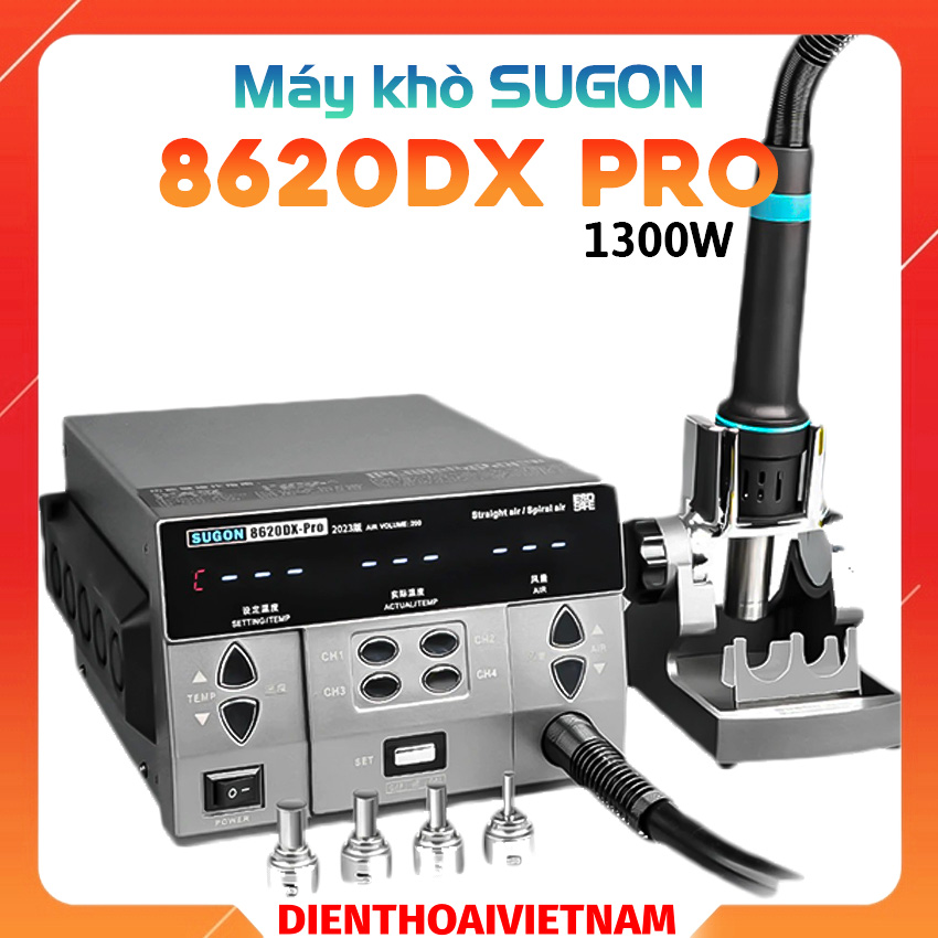 Máy khò SUGON 8620DX Pro Hot Air Rework Station 1300w