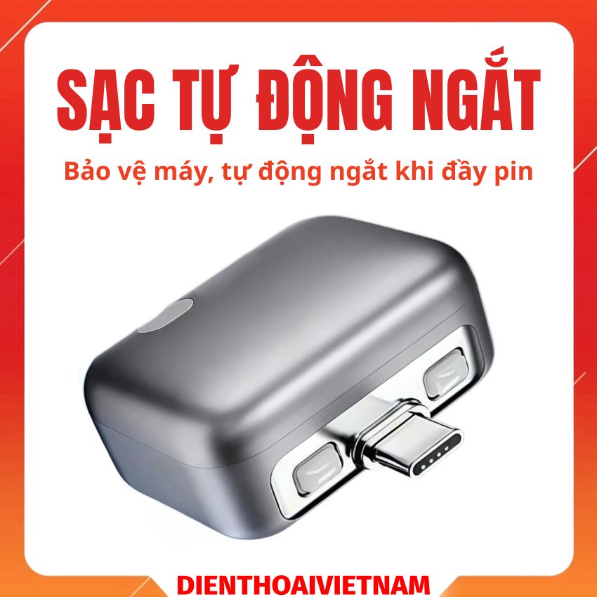 Sạc tự động ngắt thông minh chống chai pin, sạc qua đêm an toàn