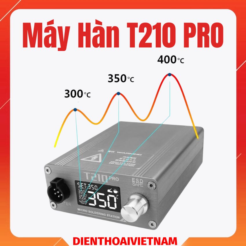 Máy hàn T210 Pro OEM Soldering Station Công suất 75W hỗ trợ tay hàn C210 - Dao