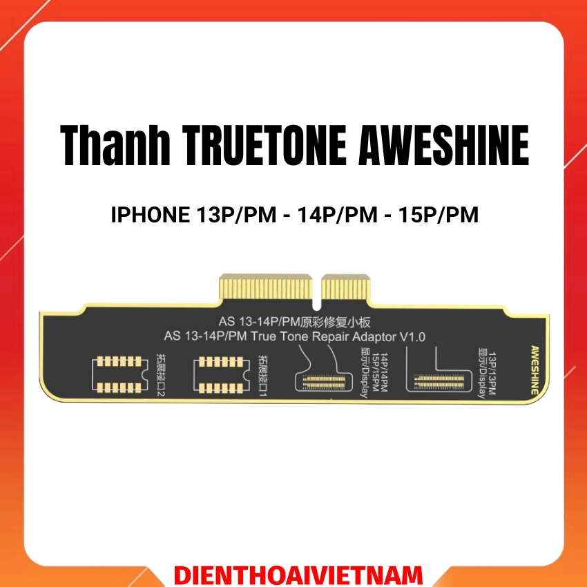 Thanh TRUETONE iPhone 13P/PM - 14P/PM - 15P/PM Box FC01 AWESHINE
