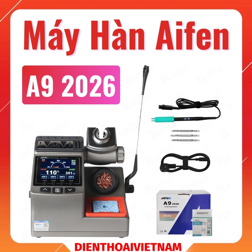 Máy hàn Aifen A9 2026 Soldering Station công suất 180W, hỗ trợ tay hàn C210