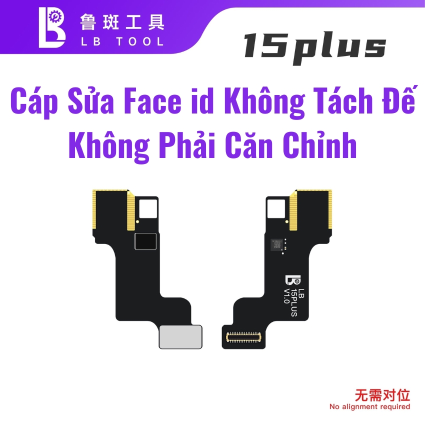 Cáp sửa Face ID iPhone không tách đế , không phải căn chỉnh iPhone 13 - 17 Box L3