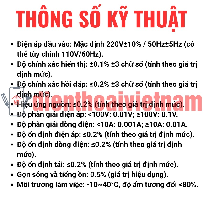 Máy cấp nguồn JTX-3005 DC power supply đồng hồ 32V 5,2A