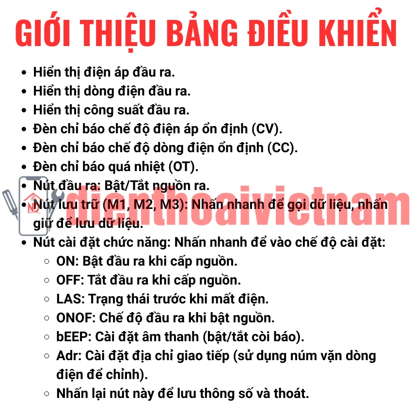 Máy cấp nguồn JTX-3005 DC power supply đồng hồ 32V 5,2A