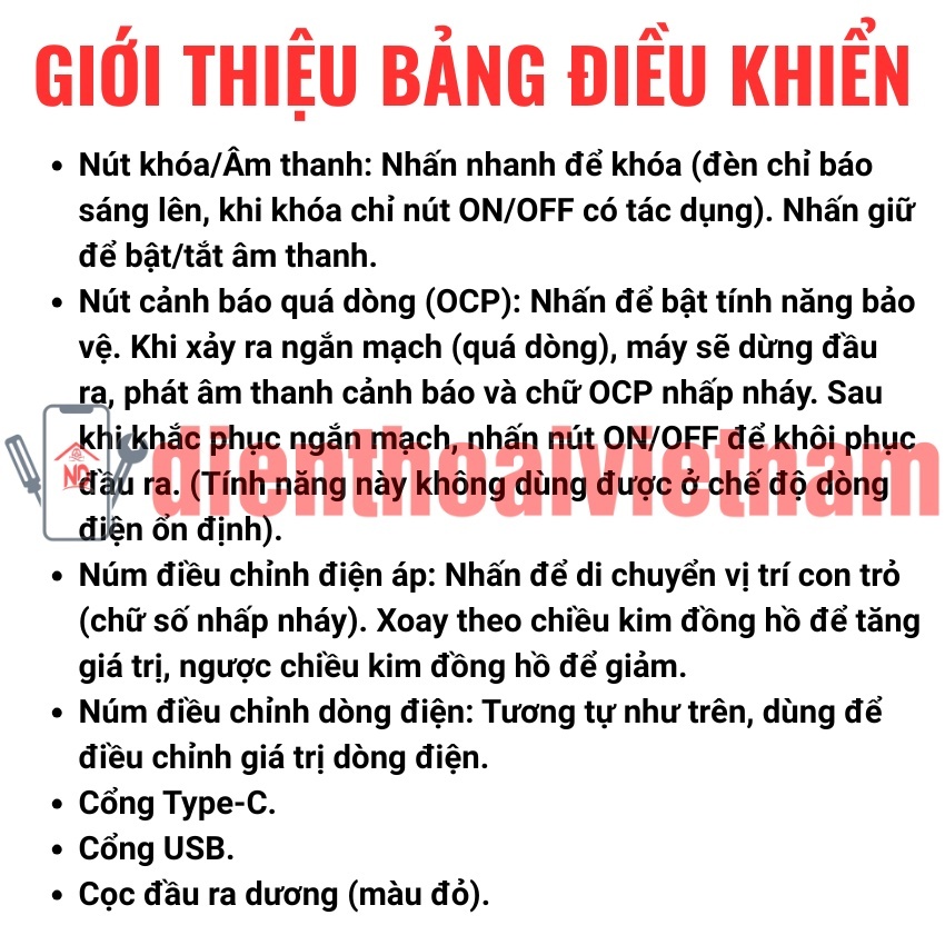 Máy cấp nguồn JTX-3005 DC power supply đồng hồ 32V 5,2A
