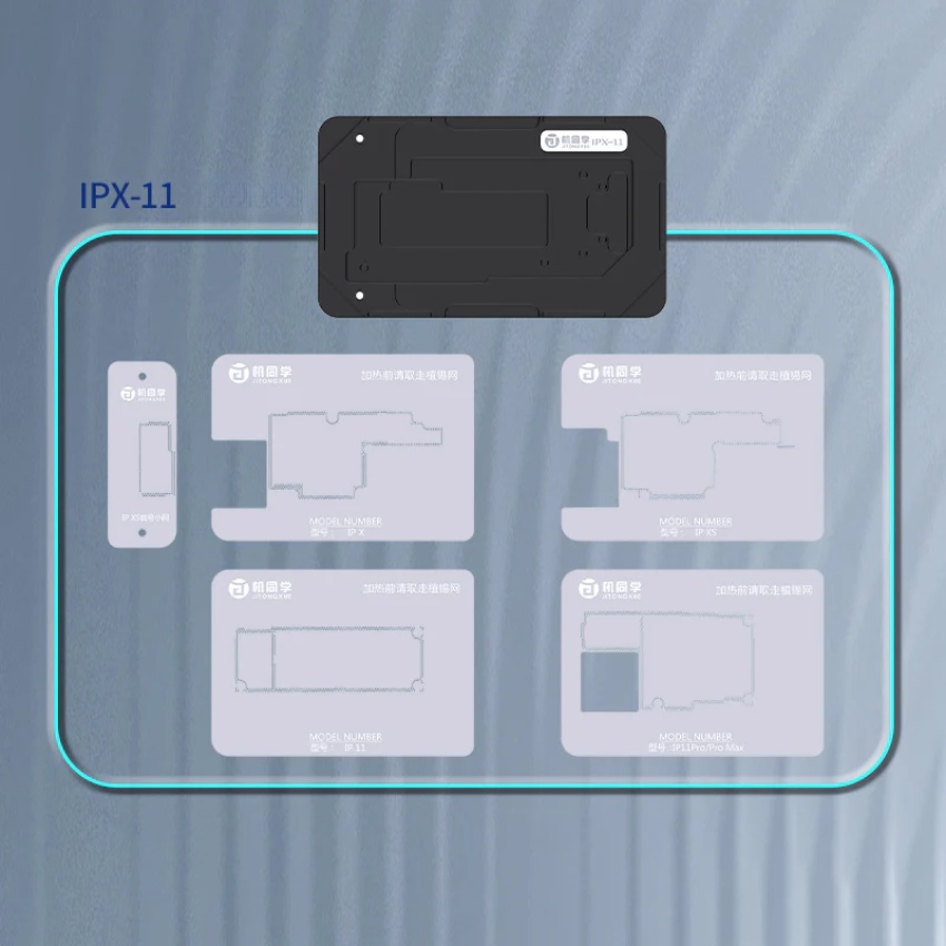Đế làm chân viền JTX M29 iPhone X – 17ProMax Mid-Layers Reballing Platform có hút nam châm, không cần giữ tay