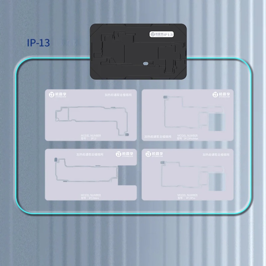 Đế làm chân viền JTX M29 iPhone X – 17ProMax Mid-Layers Reballing Platform có hút nam châm, không cần giữ tay