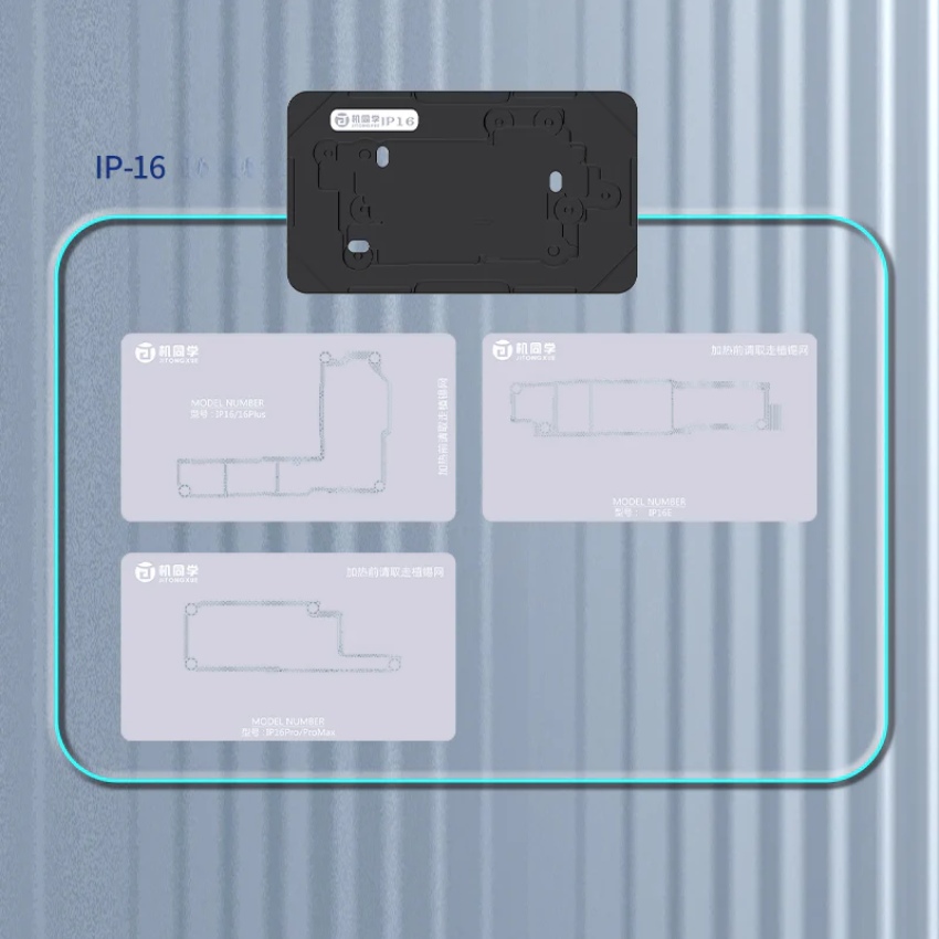 Đế làm chân viền JTX M29 iPhone X – 17ProMax Mid-Layers Reballing Platform có hút nam châm, không cần giữ tay