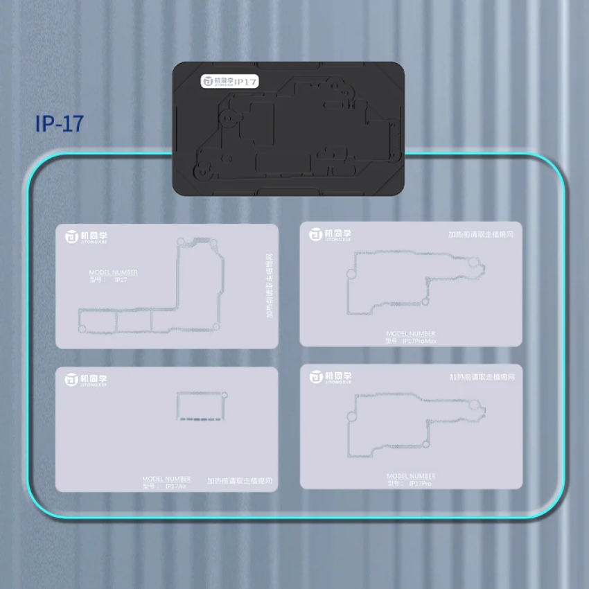 Đế làm chân viền JTX M29 iPhone X – 17ProMax Mid-Layers Reballing Platform có hút nam châm, không cần giữ tay