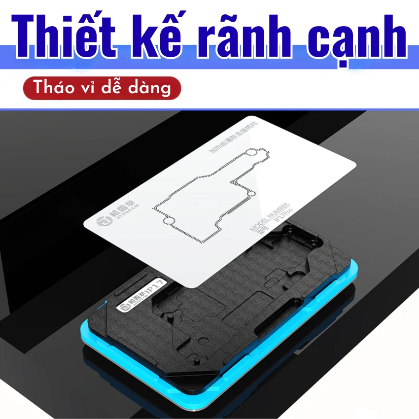 Đế làm chân viền JTX M29 iPhone X – 17ProMax Mid-Layers Reballing Platform có hút nam châm, không cần giữ tay