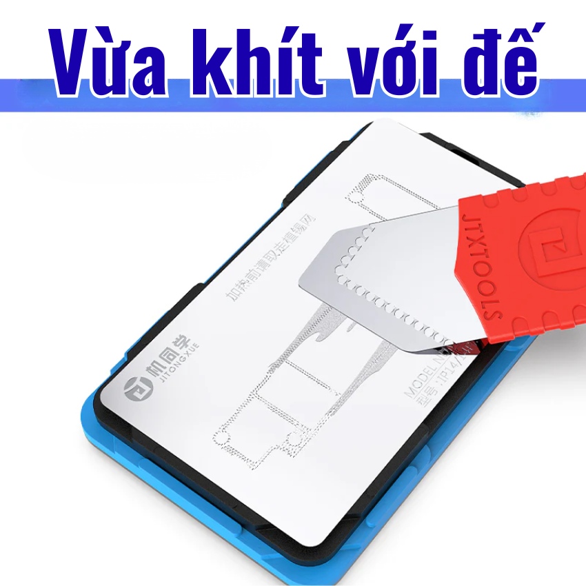 Đế làm chân viền JTX M29 iPhone X – 17ProMax Mid-Layers Reballing Platform có hút nam châm, không cần giữ tay