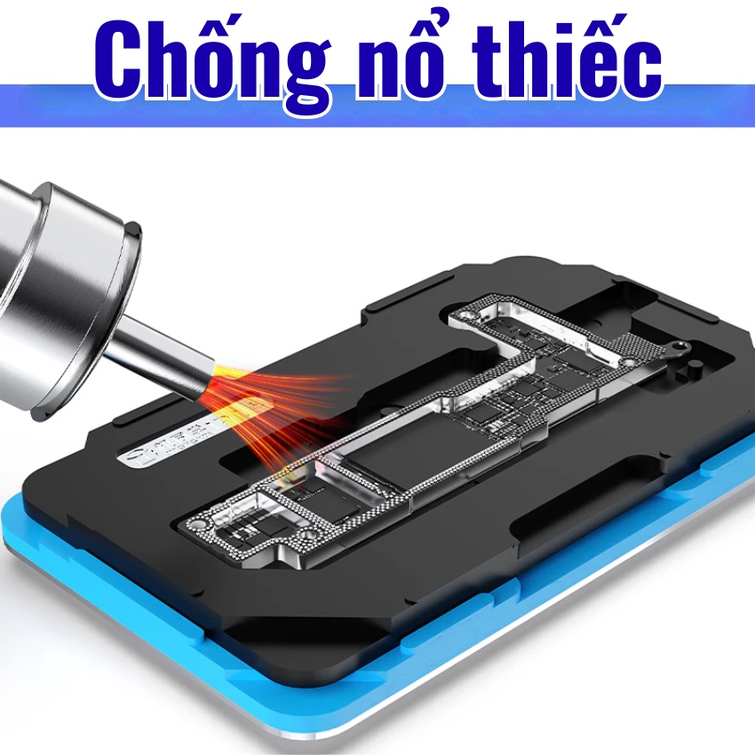 Đế làm chân viền JTX M29 iPhone X – 17ProMax Mid-Layers Reballing Platform có hút nam châm, không cần giữ tay