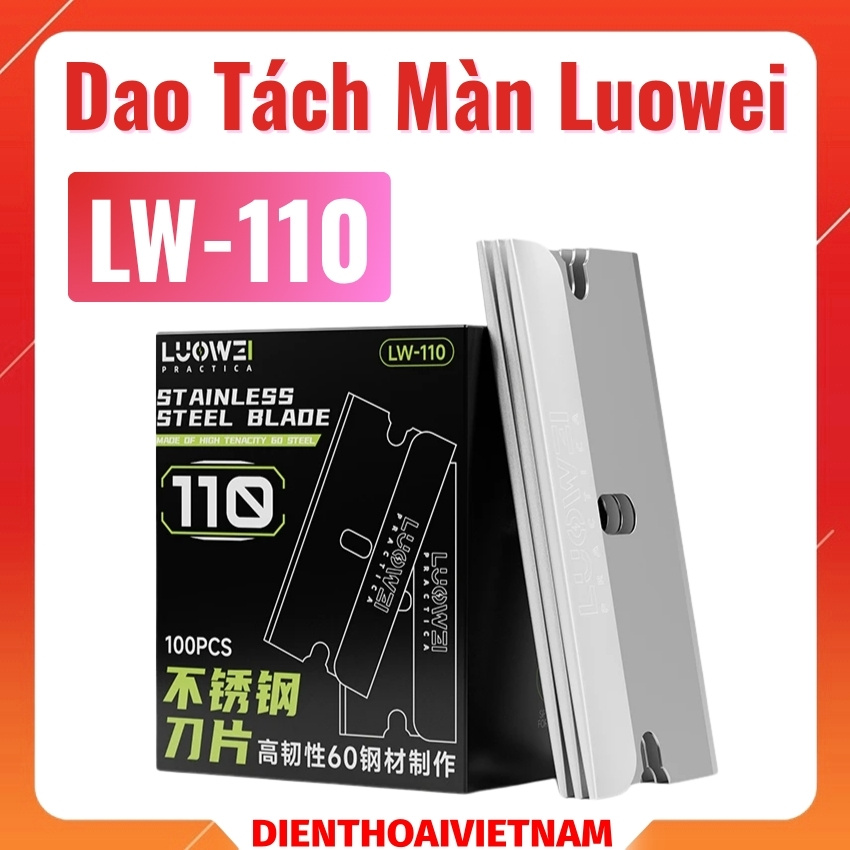 Dao tách màn Luowei LW-110 Stainless Steel Blade, cạo keo đa năng