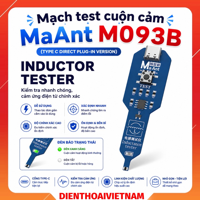 Mạch test cuộn cảm MaAnt M093B Inductor Tester