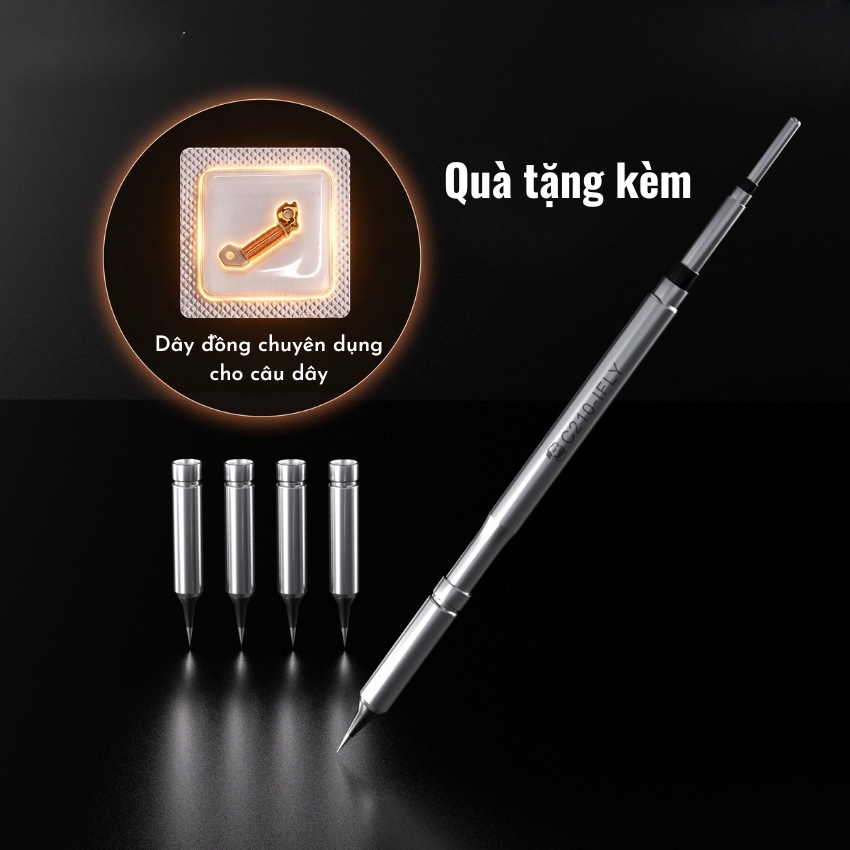 Mũi hàn Mechanic C210-IFLY Soldering Tip Set, tặng kèm 5 đầu thay thế
