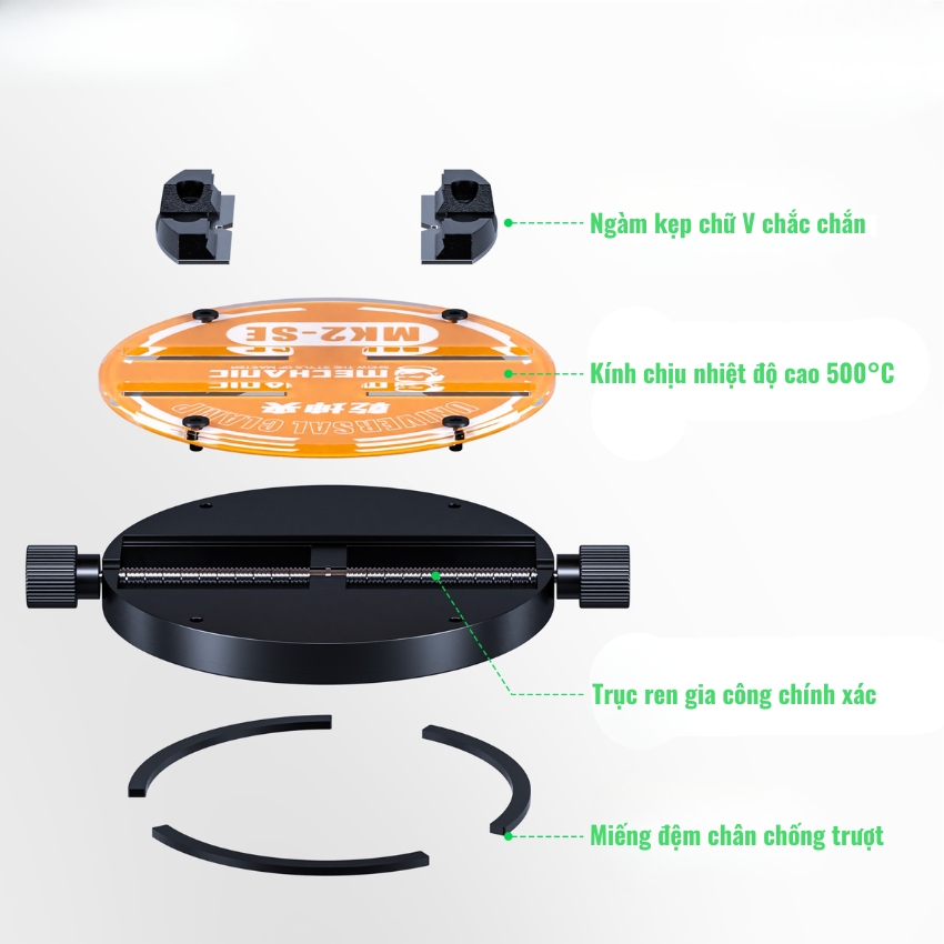 Đế kẹp main Mechanic MK2-SE Universal Clamp, kẹp ic - cpu - main - ổ cứng đa năng