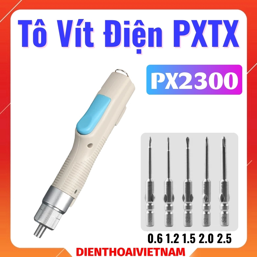 Tô vít điện PXTX PX2300 Electric Screwdriver, tặng kèm 5 đầu mũi