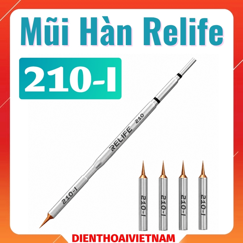 Mũi hàn Relife 210-I Soldering Iron Tip, siêu nhọn - chuyên dùng câu dây