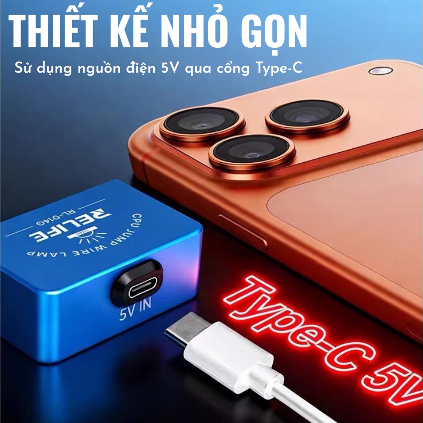 Đèn Relife RL-014G Chip jumping wire light, hỗ trợ ánh sáng câu dây