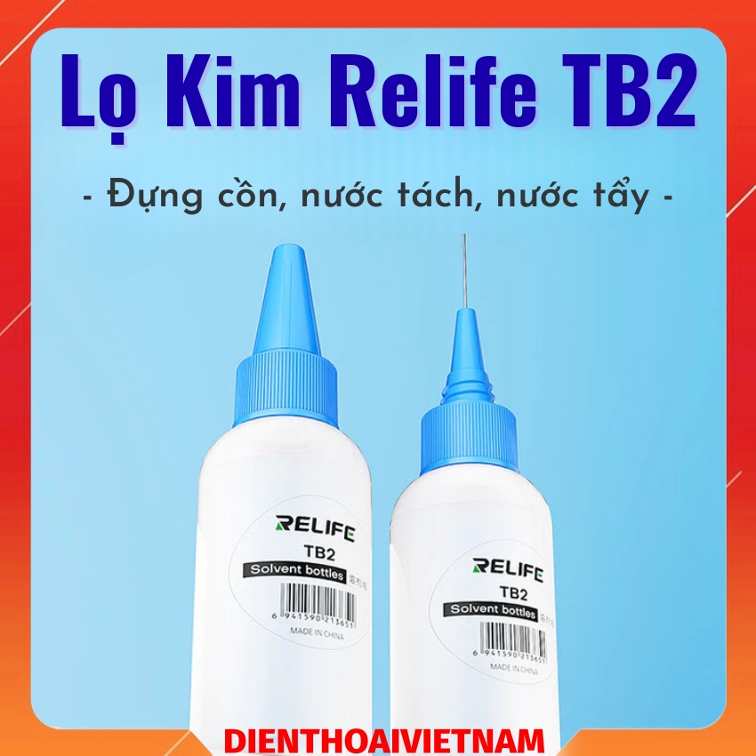Lọ kim Relife TB2 solvent bottle đựng nước tách, dung dịch, cồn