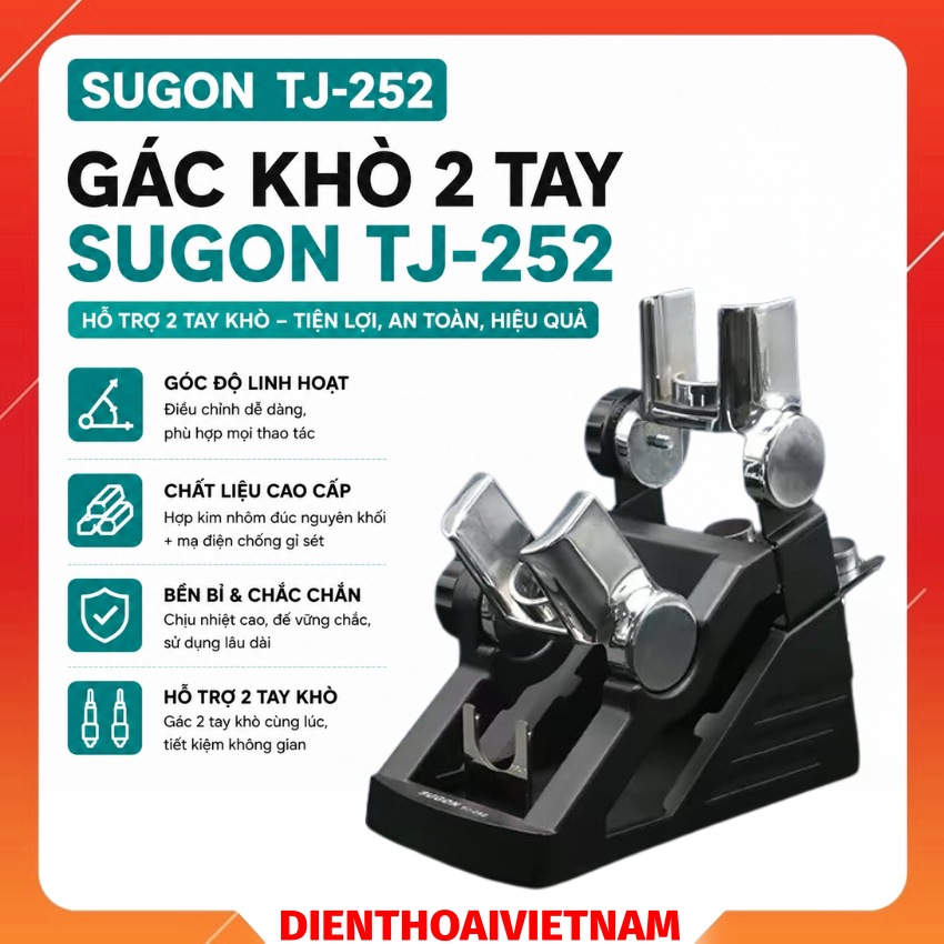 Gác khò 2 tay Sugon TJ-252 Soldering Iron Handle Holder