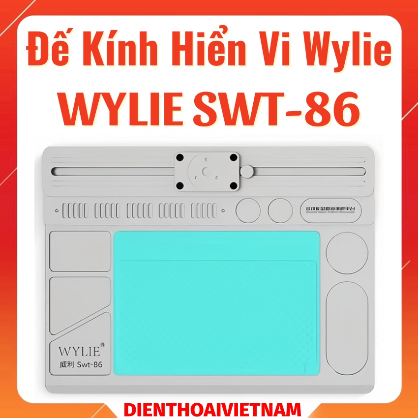 Đế kính hiển vi tích hợp ray trượt Wylie SWT-86 microscope universal mobile base