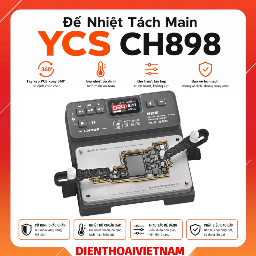Đế nhiệt tách main YCS CH898 Professional Heating Platform