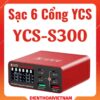 Sạc 6 cỏng YCS S300 6-Port PD QC Smart Charger with Digital Display