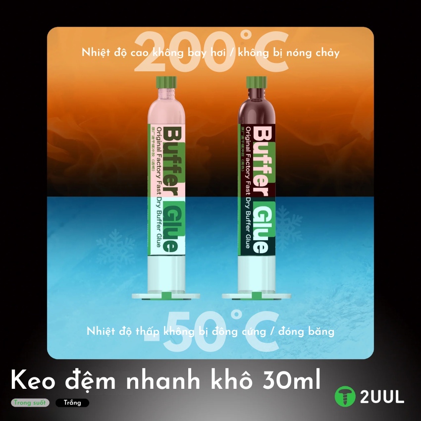 Keo dán 2UUL Buffer Glue 30ml dán khung, dán màn đa năng
