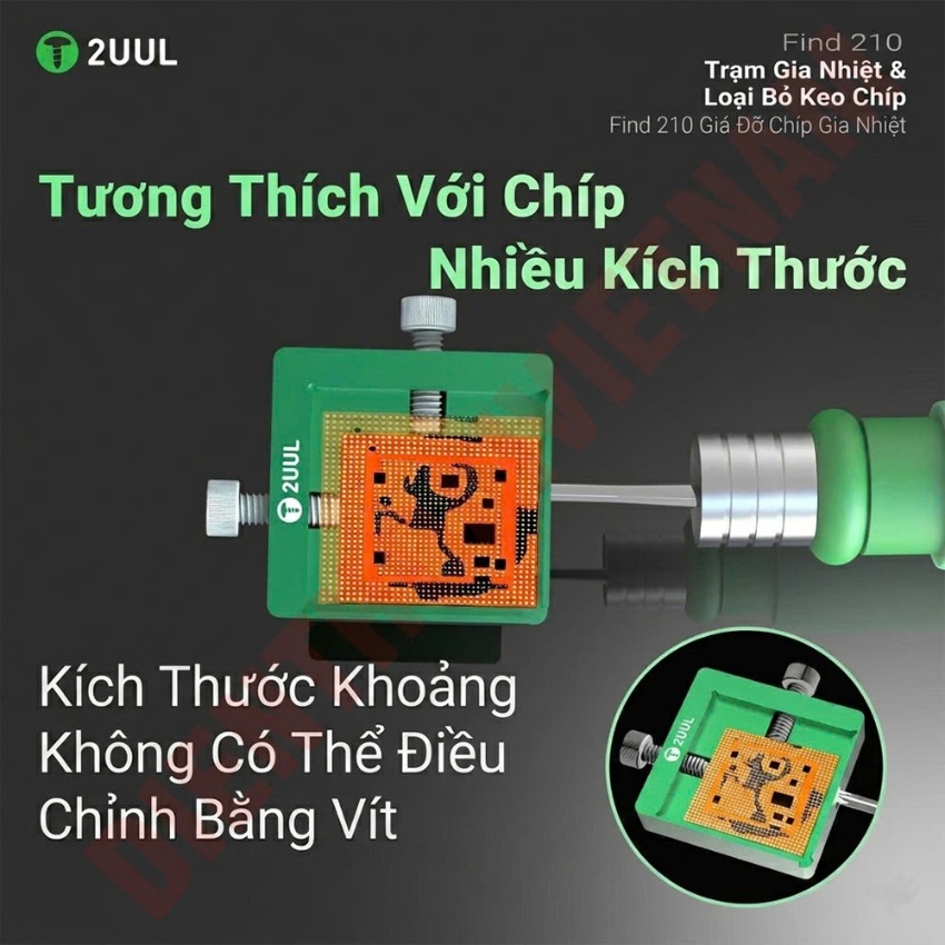 Đế gia nhiệt mini 2UUL FD40 Chip Heating Glue Removal Station