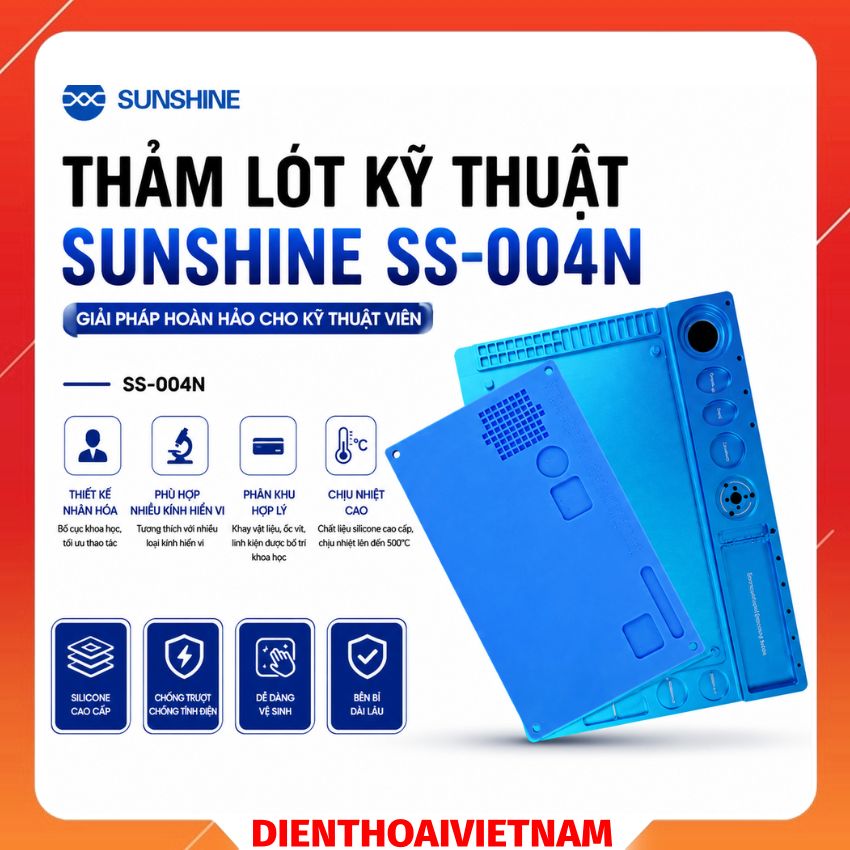 Thảm Lót Sunshine SS-004N Đa Năng Silicone Chịu Nhiệt Cho Kính Hiển Vi