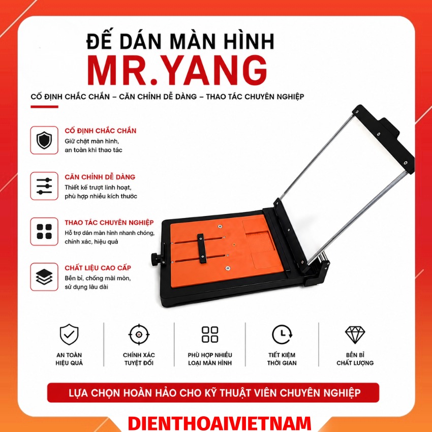 Đế dán màn hình Mr.Yang Laminating Machine dán màn điện thoại, máy tính bảng