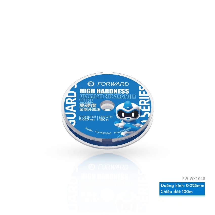 Dây cắt kính Forward FW-WX1046 Diamond Cutting Wire 0.025mm - 100m - Ảnh 2