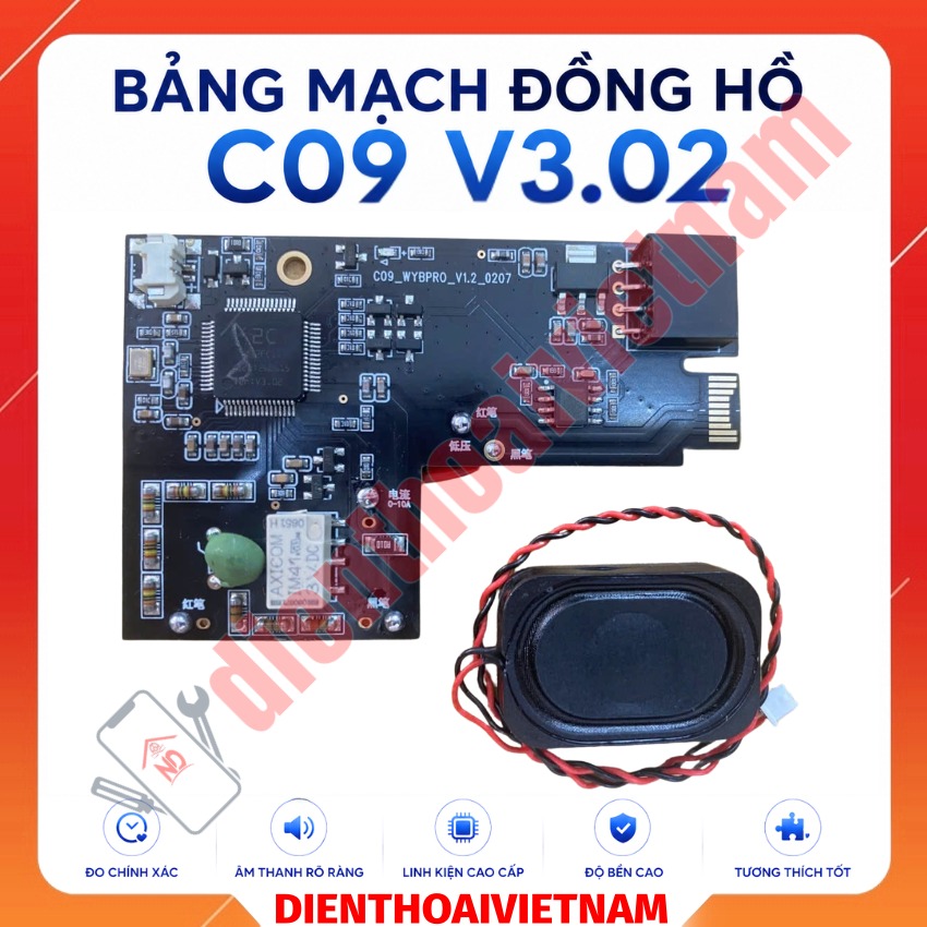 Bảng mạch đồng hồ i2c C09 V3.02 Hardware Upgrade Full Function Multimeter Board - Nâng cấp nhiều tính năng