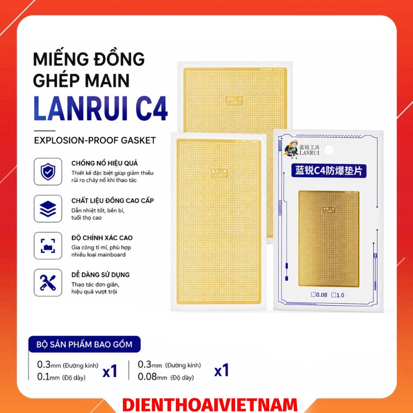 Miếng đồng ghép main Lanrui C4 Explosion-proof Gasket