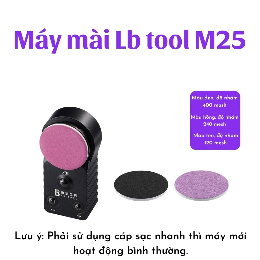Máy mài Luban M25 Mini Hot Wheels Polisher đánh bóng, mài panh nhíp, lưỡi dao đa năng