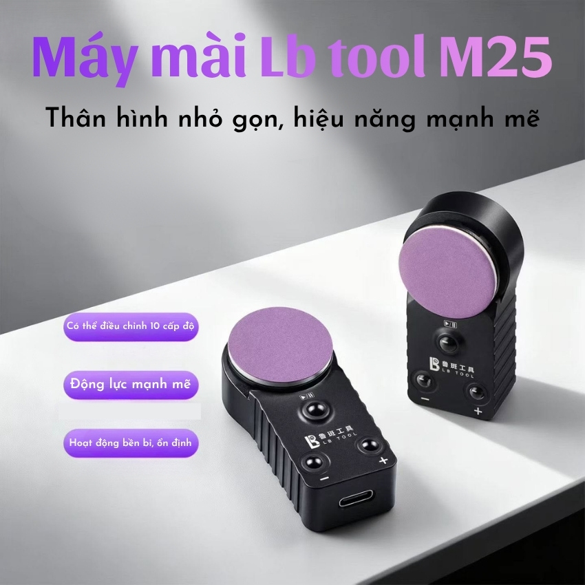 Máy mài Luban M25 Mini Hot Wheels Polisher đánh bóng, mài panh nhíp, lưỡi dao đa năng