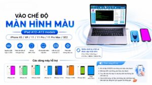 Vào chế độ màn hình màu iPhone XS/XR/11/11 Pro/11 Pro Max/SE2 thay đổi thông tin không cần tháo máy