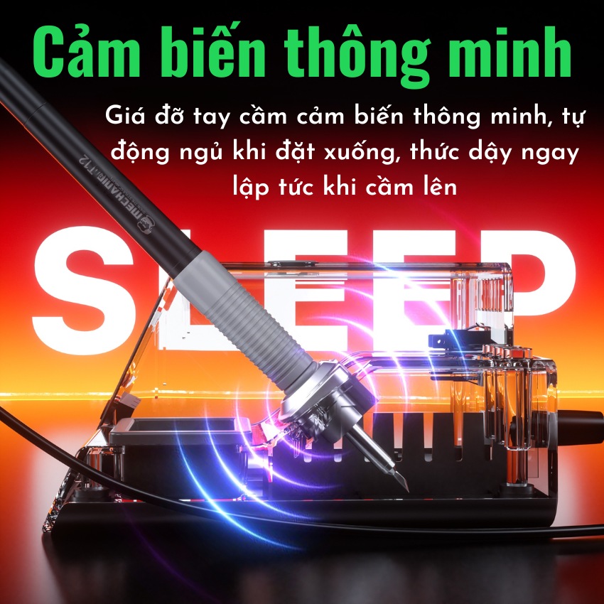 Máy hàn Mechanic T12 Pro Max Soldering Station công suất 120W, hỗ trợ tay hàn T12