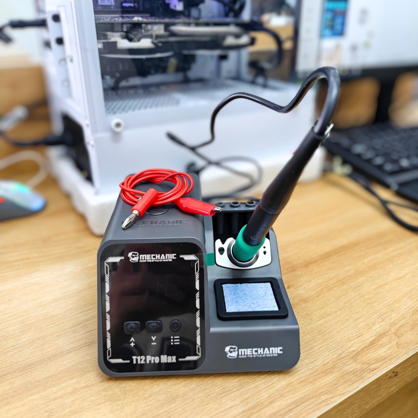 Máy hàn Mechanic T12 Pro Max Soldering Station công suất 120W, hỗ trợ tay hàn T12