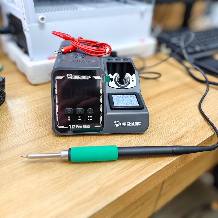 Máy hàn Mechanic T12 Pro Max Soldering Station công suất 120W, hỗ trợ tay hàn T12