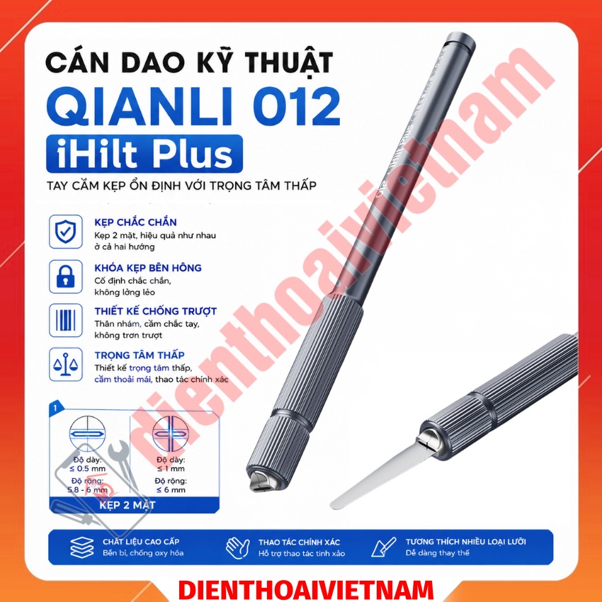 Cán dao kỹ thuật Qianli 012 iHilt Plus Clamping Handle with Lower Gravity Center