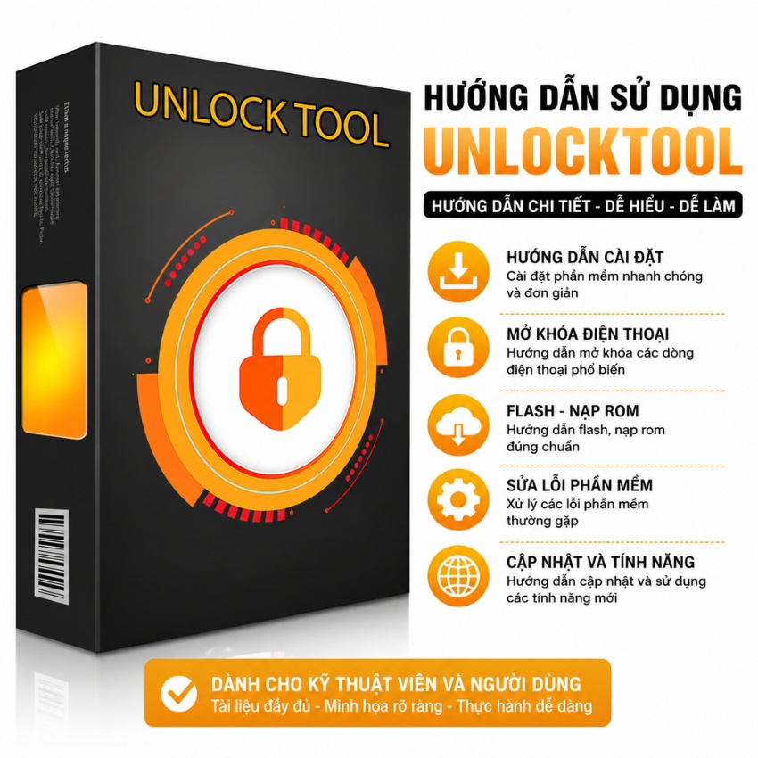 Hướng dẫn sử dụng phần mềm Unlocktool, phần mềm mở khoá đa năng