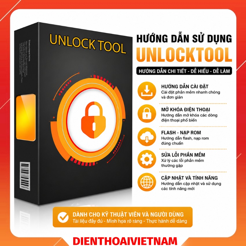 Hướng dẫn sử dụng phần mềm Unlocktool, phần mềm mở khoá