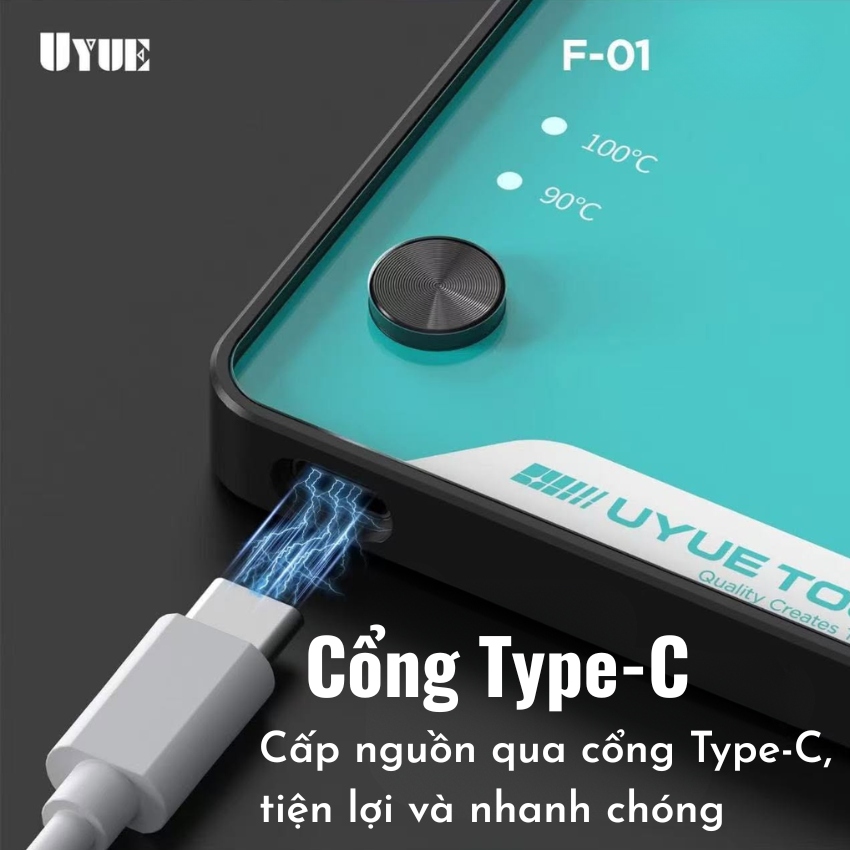 Đế gia nhiệt làm cáp UYUE F-01 Fpc Preheating System, gia nhiệt nhanh