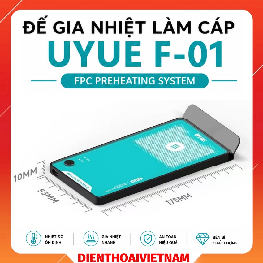 Đế gia nhiệt làm cáp UYUE F-01 Fpc Preheating System, gia nhiệt nhanh