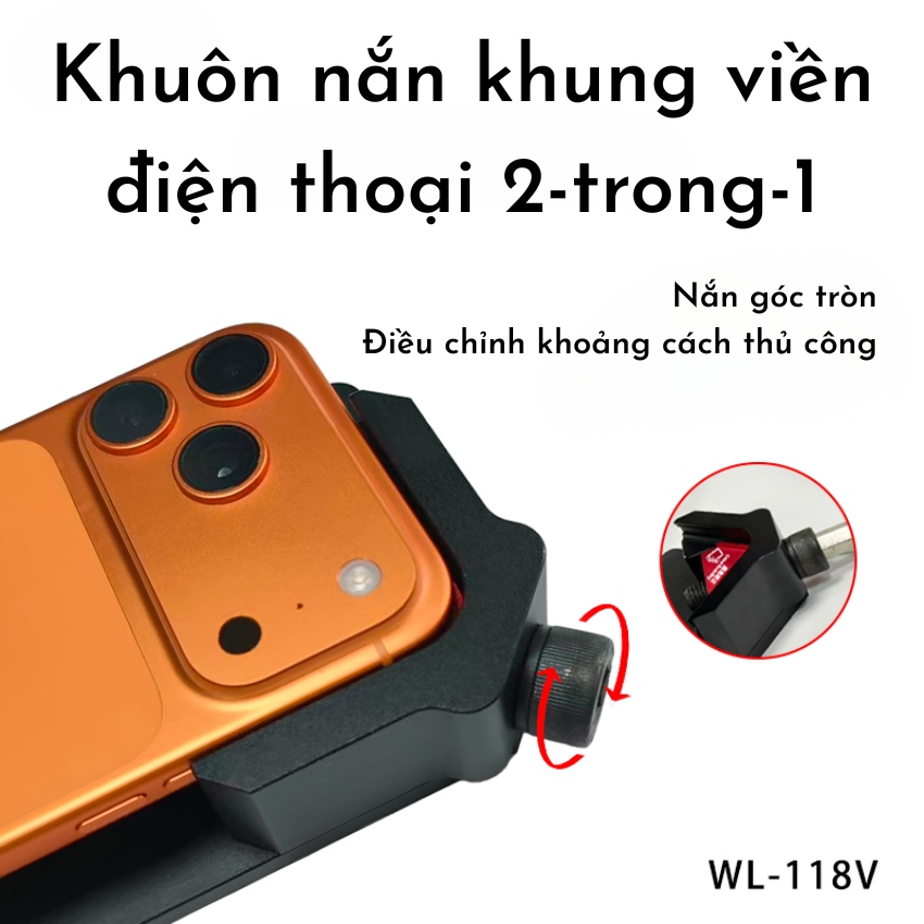 Khuôn nắn khung viền Wylie WL-118V 2 trong 1 Phone frame straightener