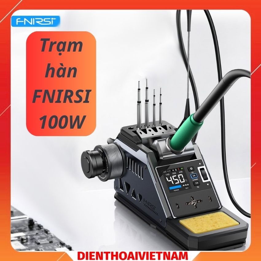 Trạm Hàn Thông Minh FNIRSI 100W – Hàn Di Động, Gia Nhiệt