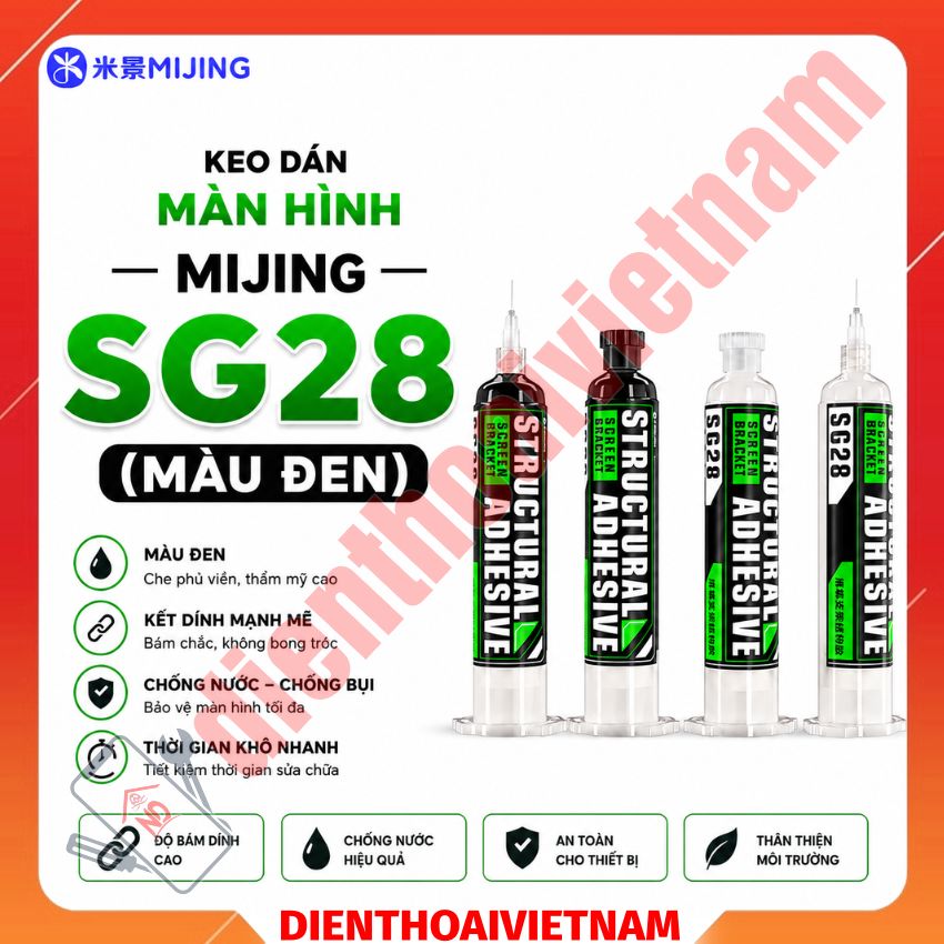 Keo Dán Màn Hình MIJING SG28 - Keo Kết Cấu Khung Màn Hình Chuyên Dụng