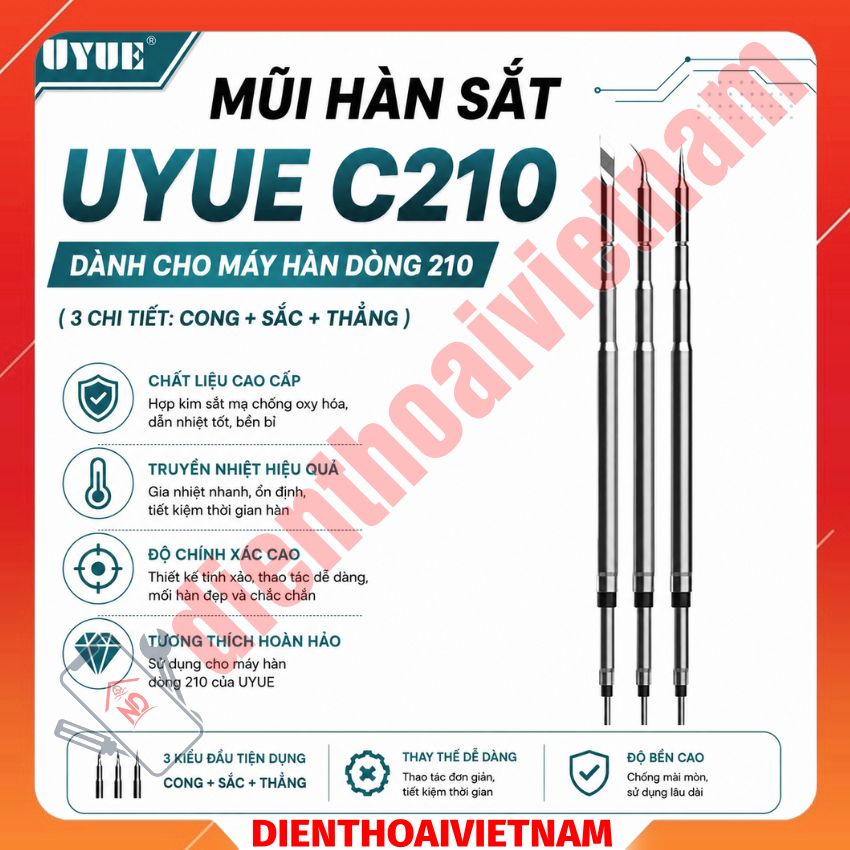 Bộ mũi hàn UYUE C210